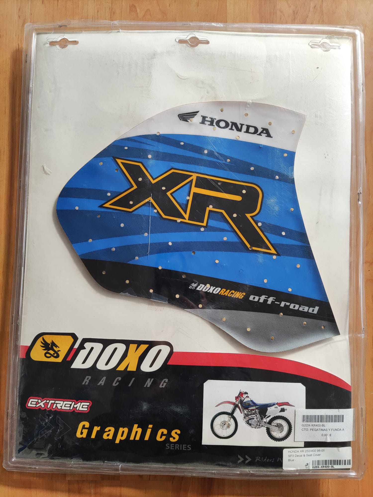Honda XR 250 y XR 400 año 96-05 Conjunto adhesivo pegatinas y funda asiento de MARCA DOXO RACING