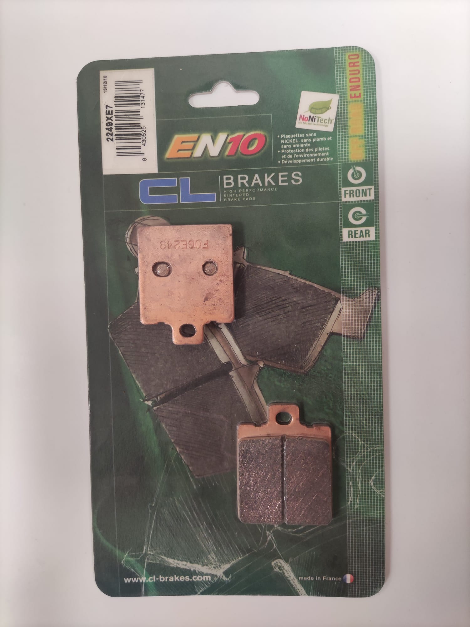 Pastillas freno CL Brakes Sinterizadas. Enduro 2249XE7 Pastillas Freno CL-BRAKES Sinterizadas. para Moto Enduro ref 2249XE7